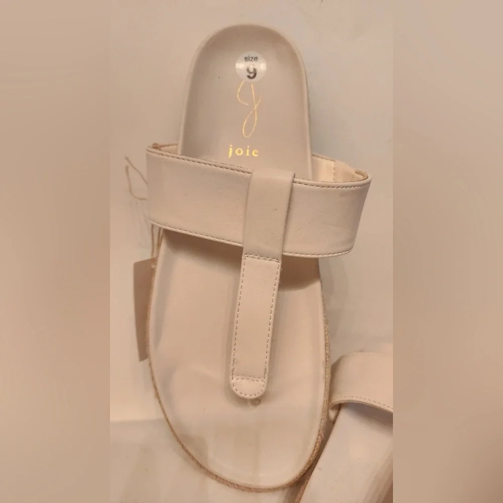 Joie Women's Nacho Espadrille Women’s Off White Sandals Slides Size 9
